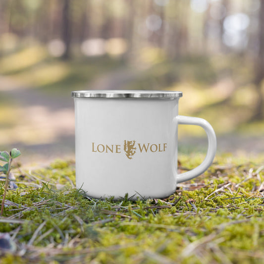 Lone Wolf Enamel Mug